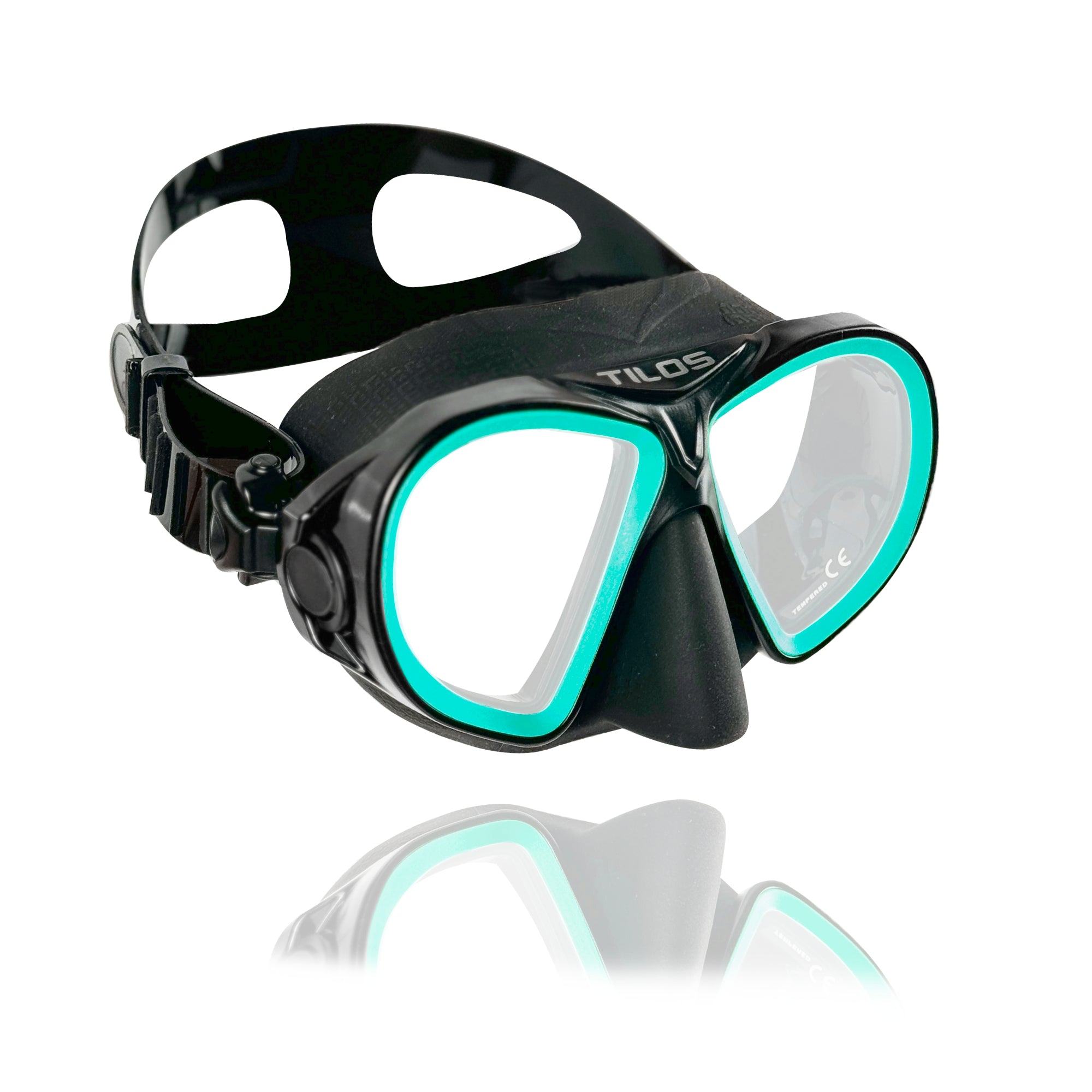 AquaStalk Dive Mask - Anti-Glare Low-Volume Snorkeling Mask with Ultra-Wide Vision & Quick-Release Buckles for Seamless Freediving Adventures