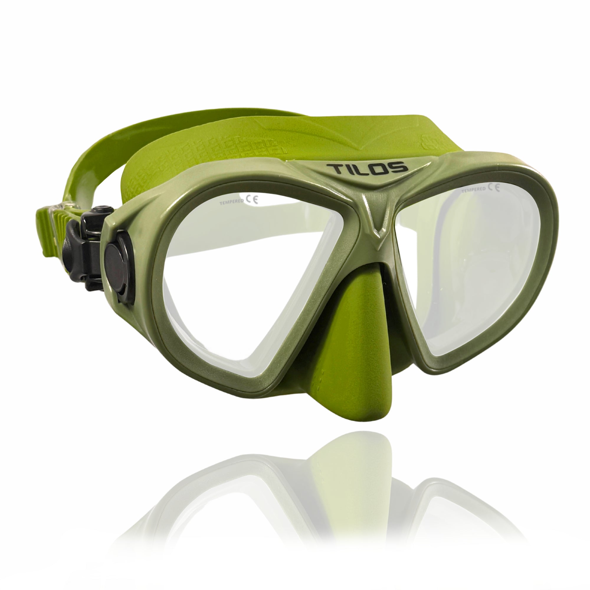 AquaStalk Dive Mask - Anti-Glare Low-Volume Snorkeling Mask with Ultra-Wide Vision & Quick-Release Buckles for Seamless Freediving Adventures