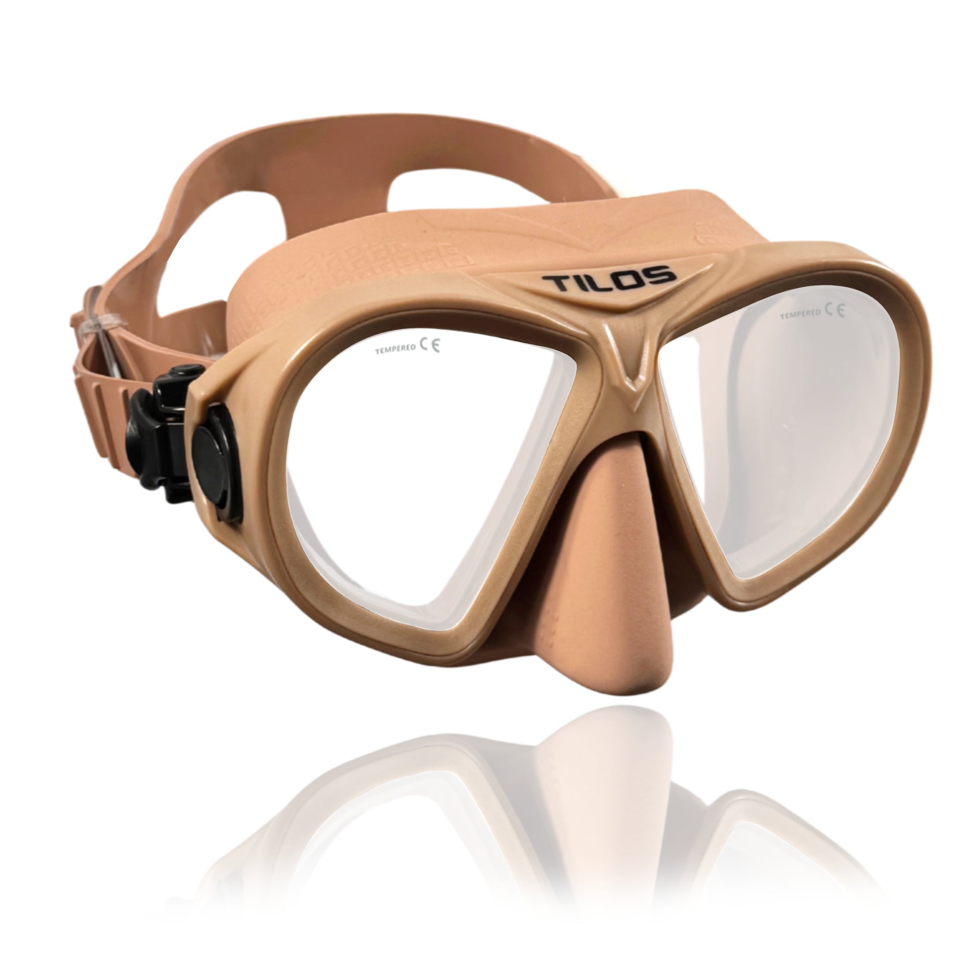 AquaStalk Dive Mask - Anti-Glare Low-Volume Snorkeling Mask with Ultra-Wide Vision & Quick-Release Buckles for Seamless Freediving Adventures