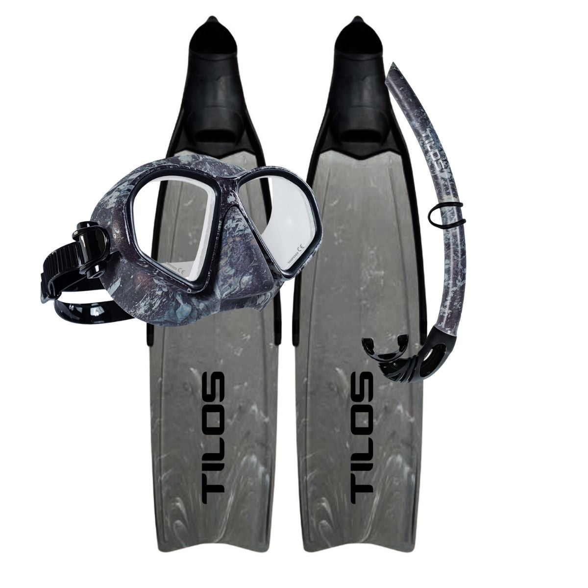 Spawn Mask with Spawn Snorkel and Syryn Freediving Fins
