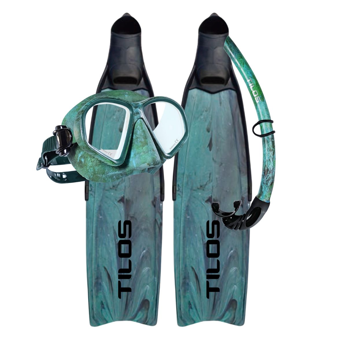 Spawn Mask with Spawn Snorkel and Syryn Freediving Fins