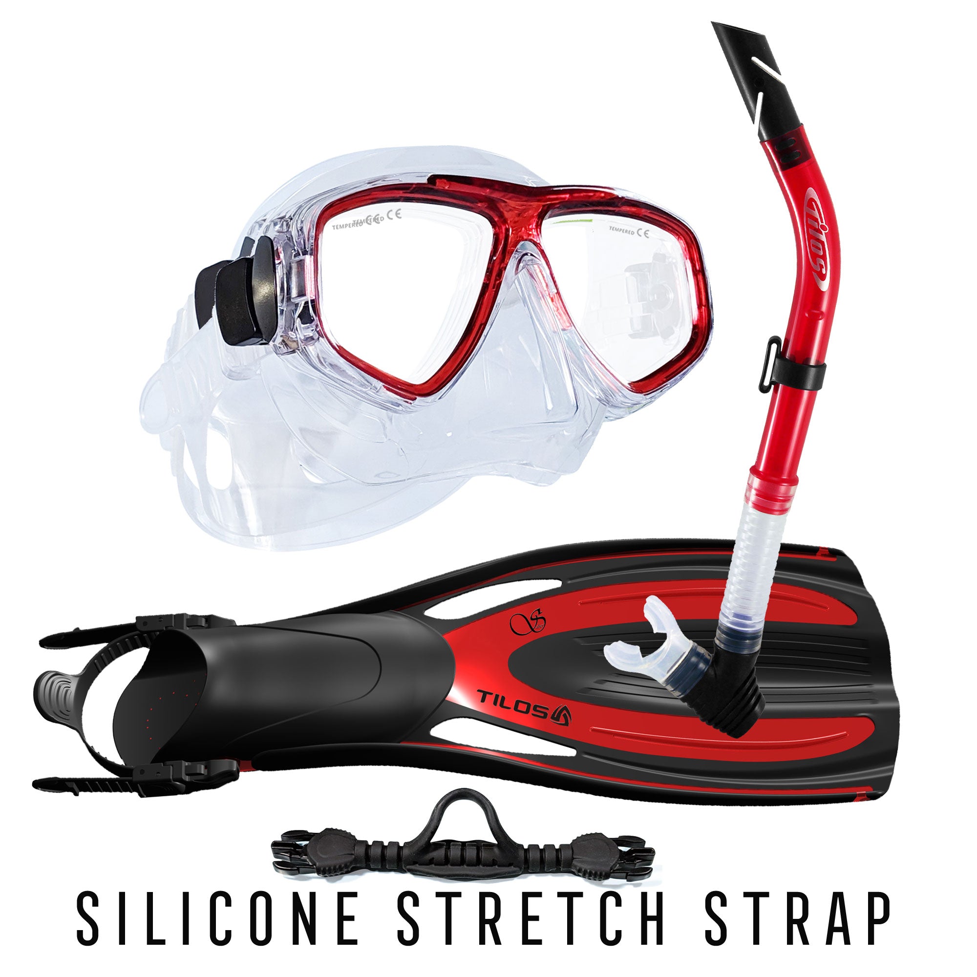 Fantasia Mask with Splash Snorkel and Saber OH Fins Package