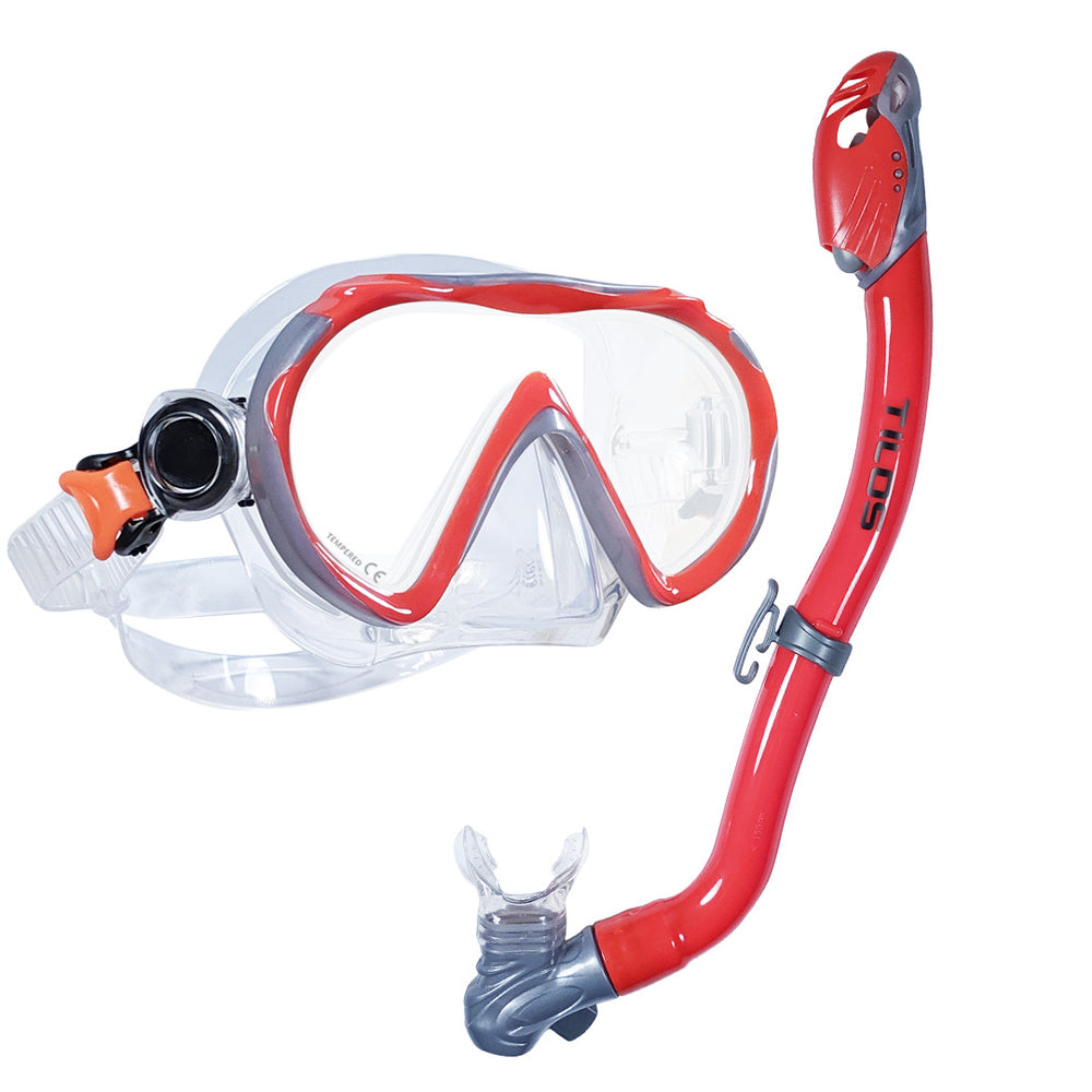Jovie Mask with SOS Whistle Dry Snorkel Jr. Combo Set