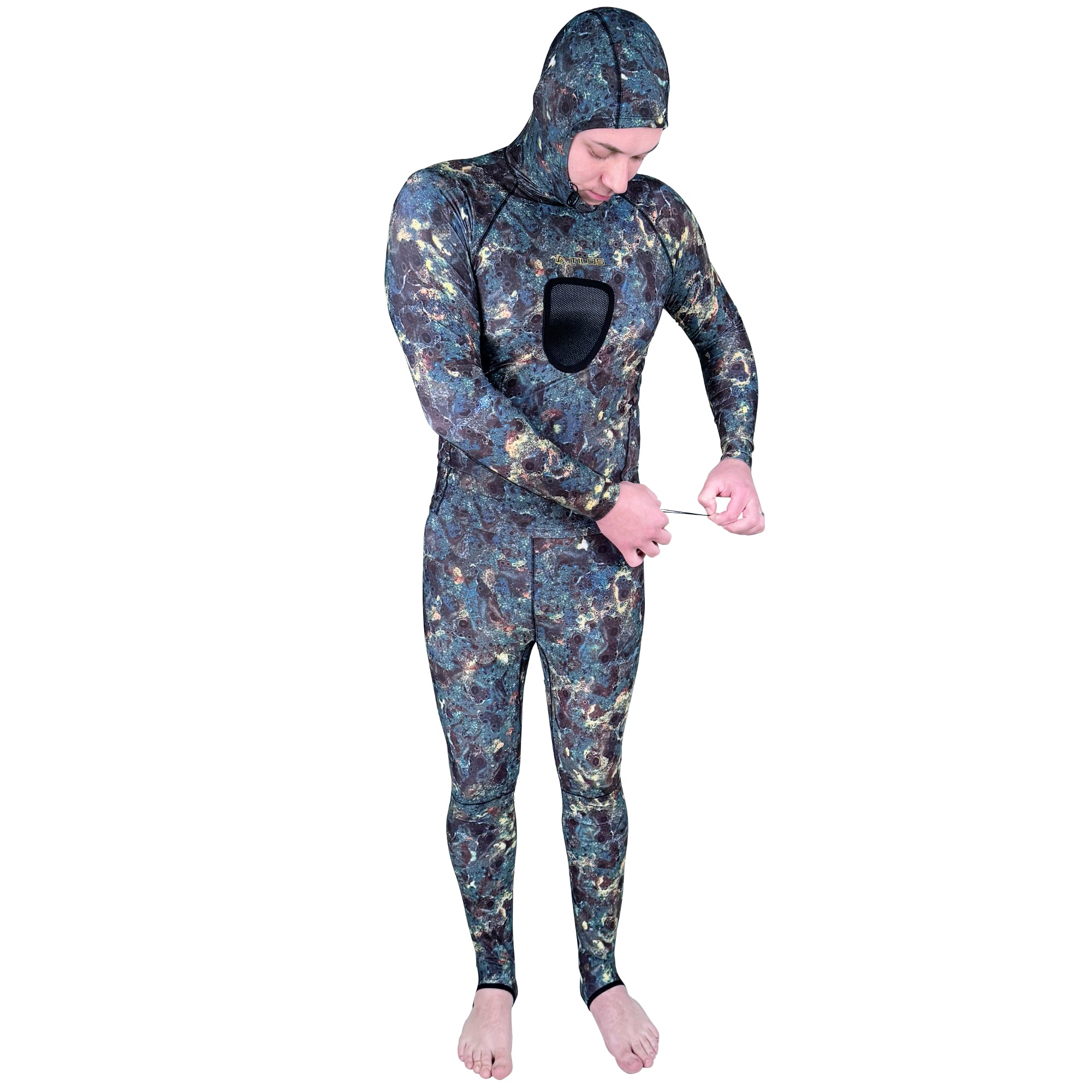 Spearfishing Chestpad Shirt w/Hood + Spearfishing Pants