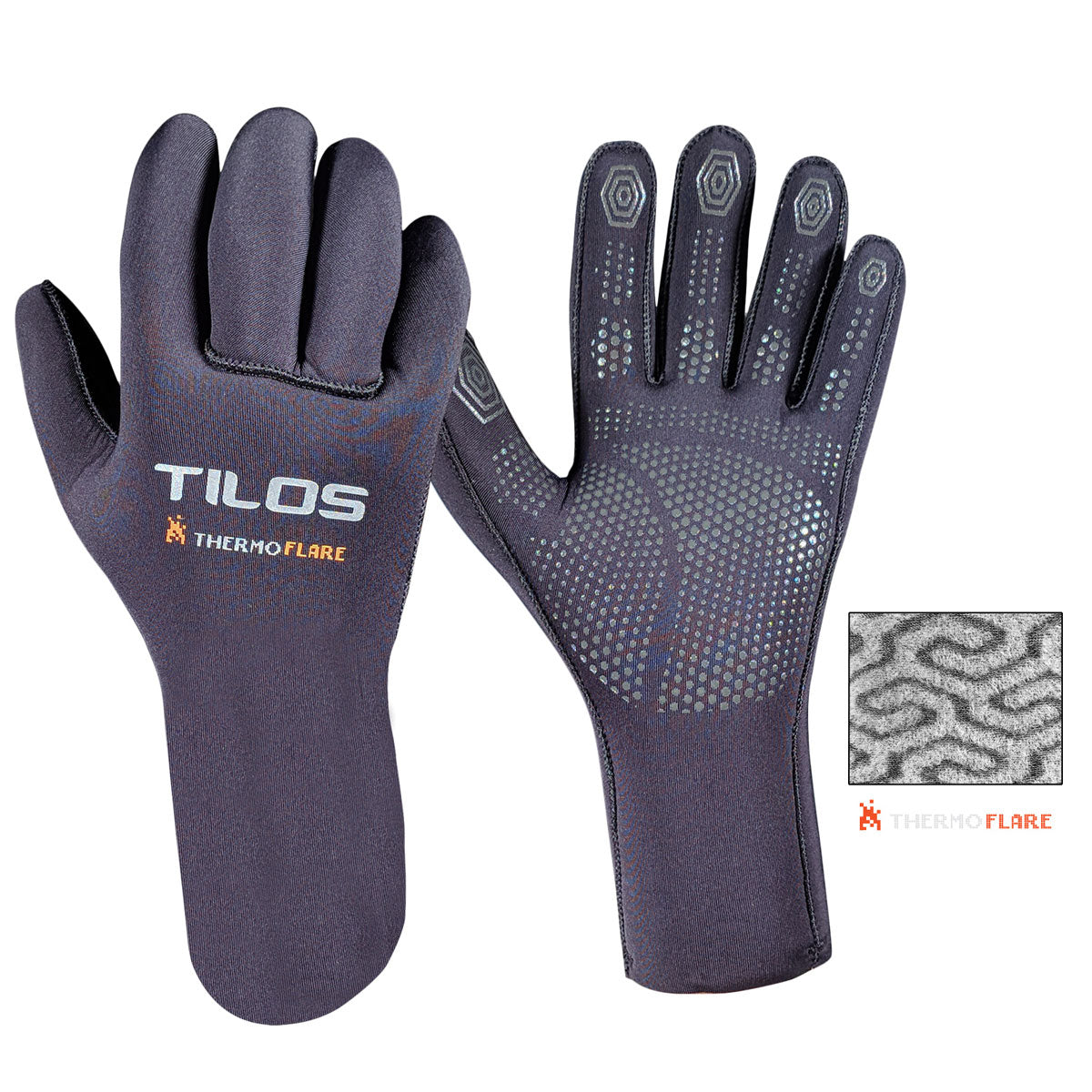 thermoslim handschuhe Tilos 3mm Thermoflare Superstretch Gloves Black / X-Small
