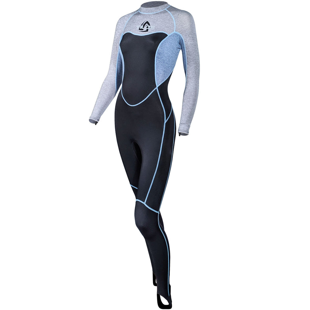 Tilos Women’s UPF 50+ Lycra Skin Suit - UV Protection, Quick Dry, Back Zip for Snorkeling, Diving, Surfing