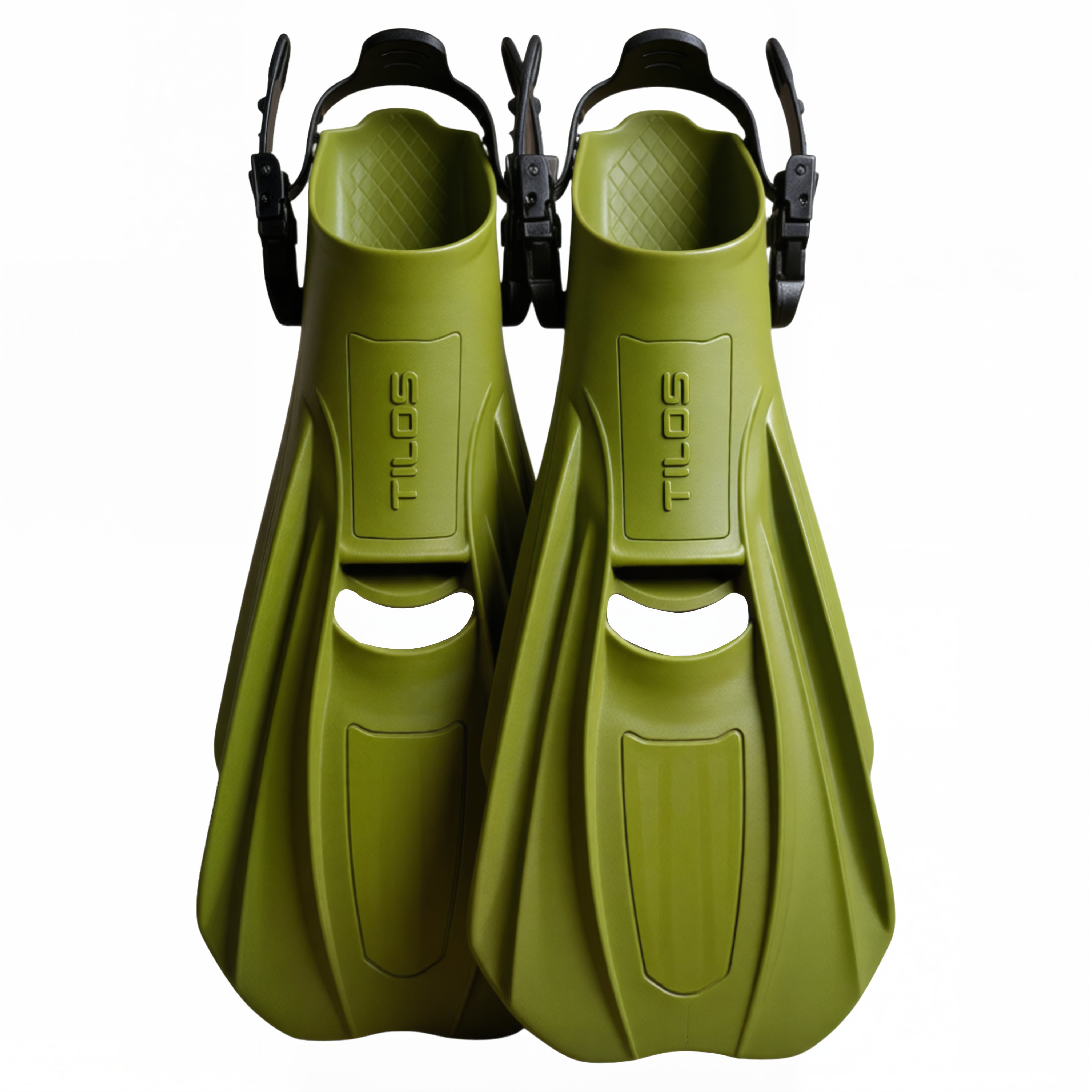 Technix Lightweight TPR Open Heel Travel Fins | Tilos