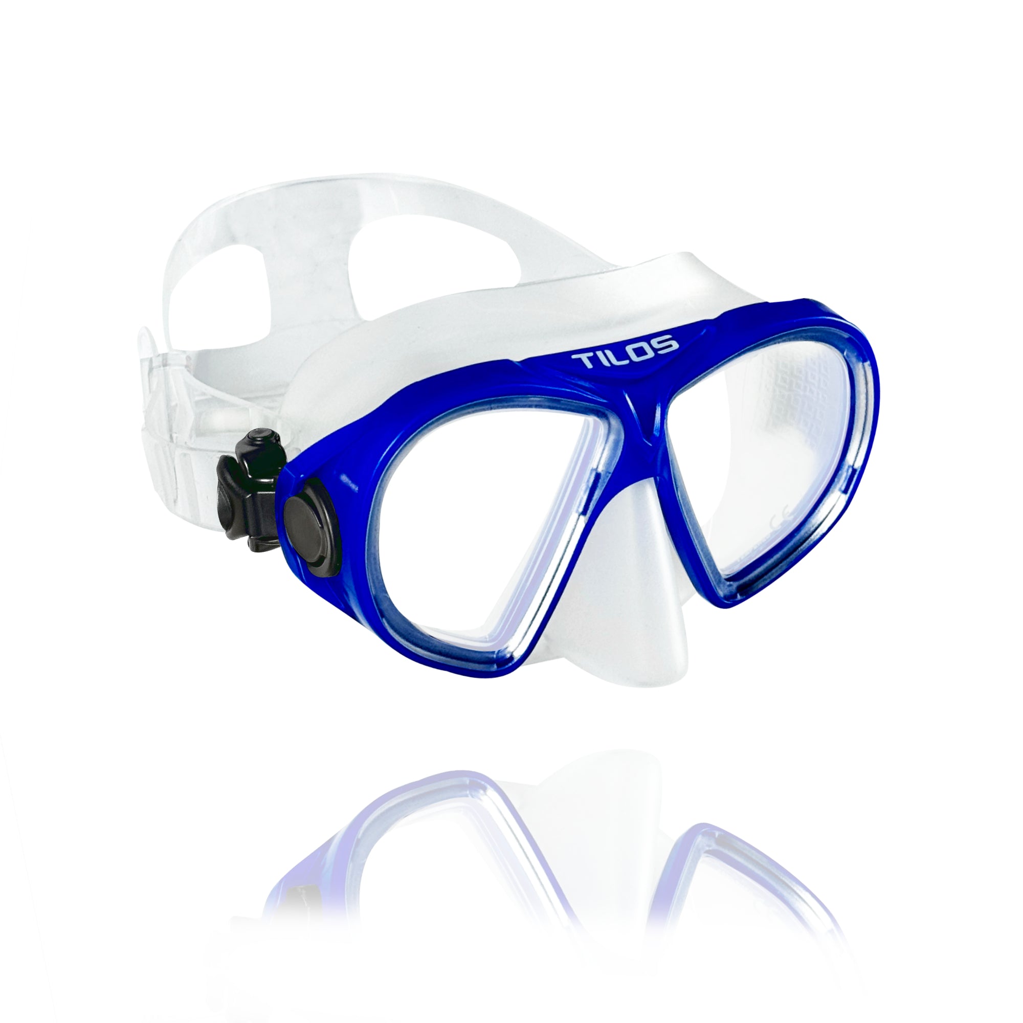 AquaStalk Dive Mask - Anti-Glare Low-Volume Snorkeling Mask with Ultra-Wide Vision & Quick-Release Buckles for Seamless Freediving Adventures