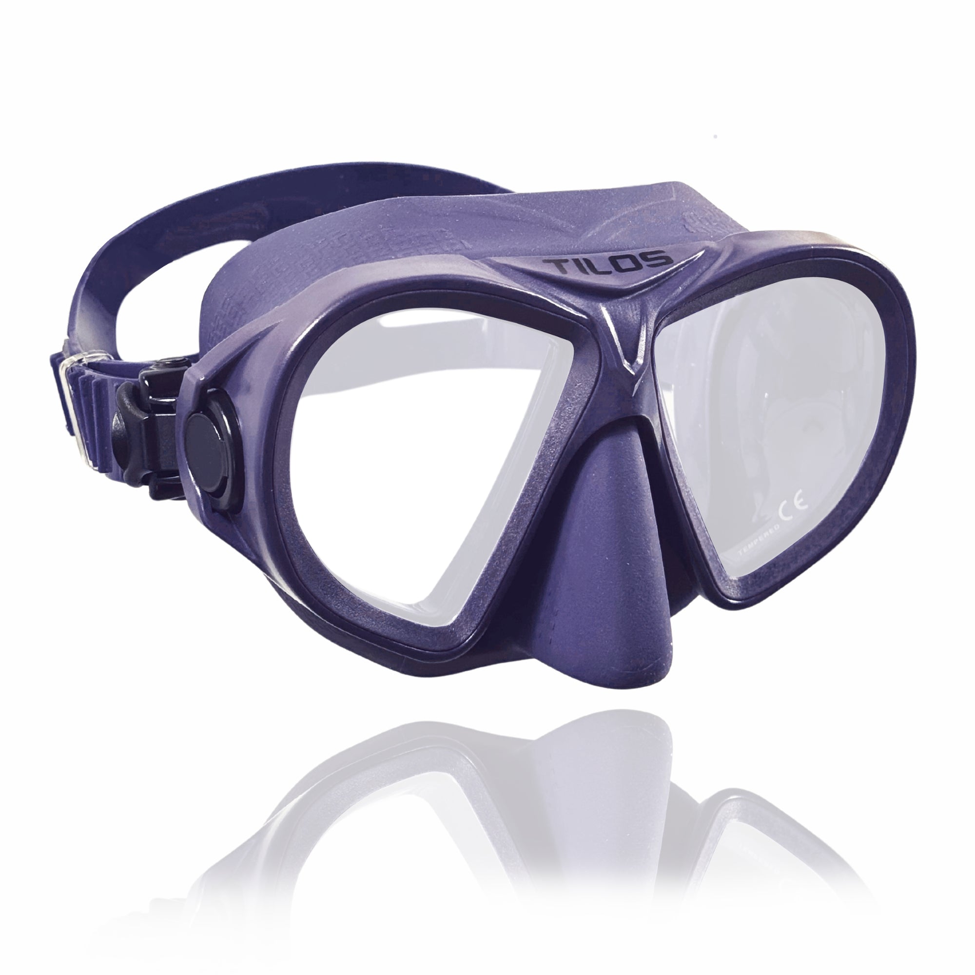 AquaStalk Dive Mask - Anti-Glare Low-Volume Snorkeling Mask with Ultra-Wide Vision & Quick-Release Buckles for Seamless Freediving Adventures