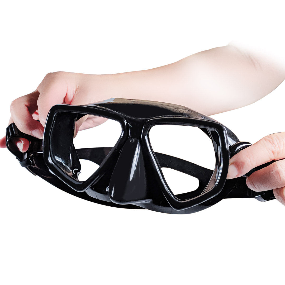 Flex Frameless Foldable Mask & Spiral Snorkel Combo Set - Compact Backup Diving Gear