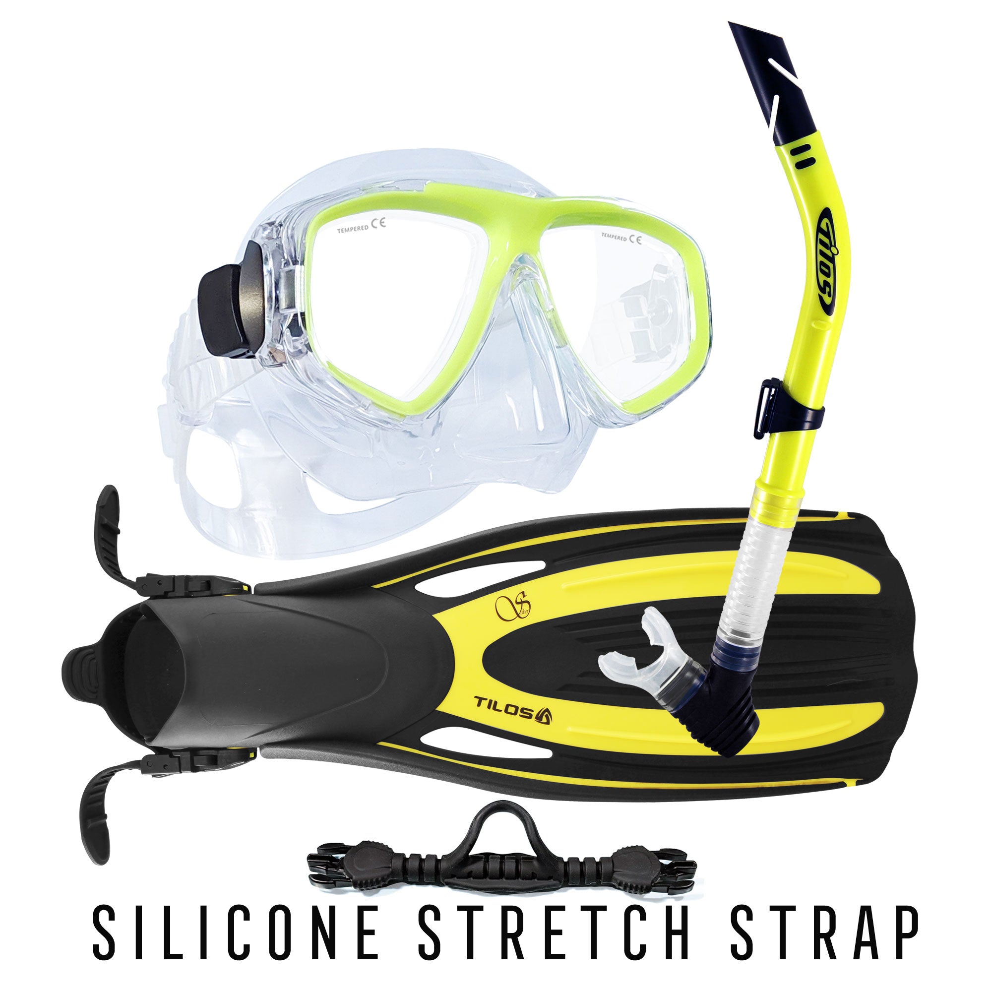 Fantasia Mask with Splash Snorkel and Saber OH Fins Package