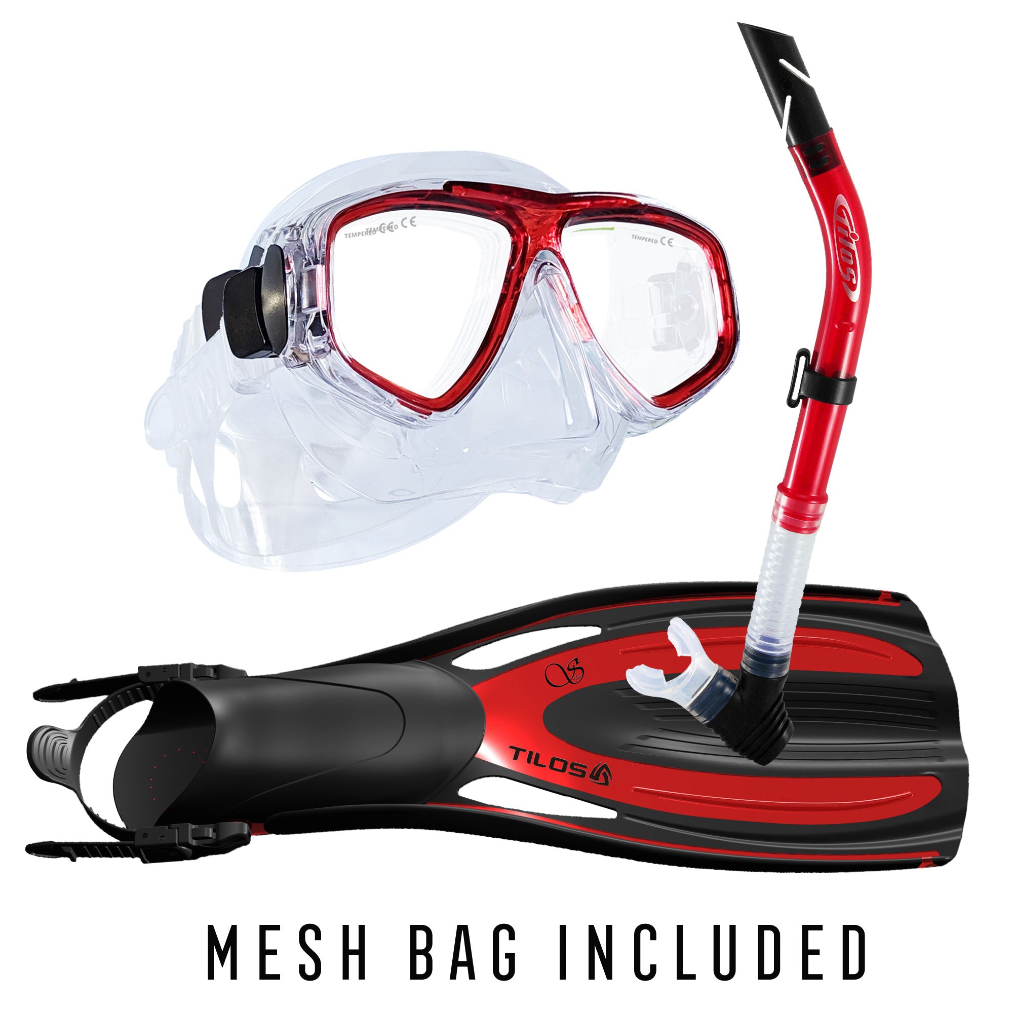 Fantasia Mask with Splash Snorkel and Saber OH Fins Package