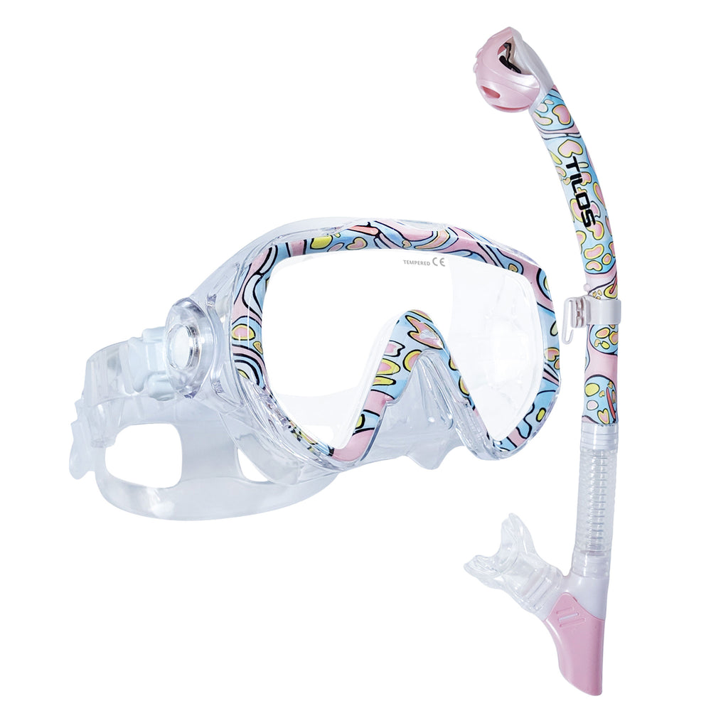 Titanica Jr. Mask with Orion Dry Snorkel Combo Set