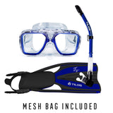 Universal Plus Mask with Hi-Flow II Snorkel and Fiji OH Fins Package