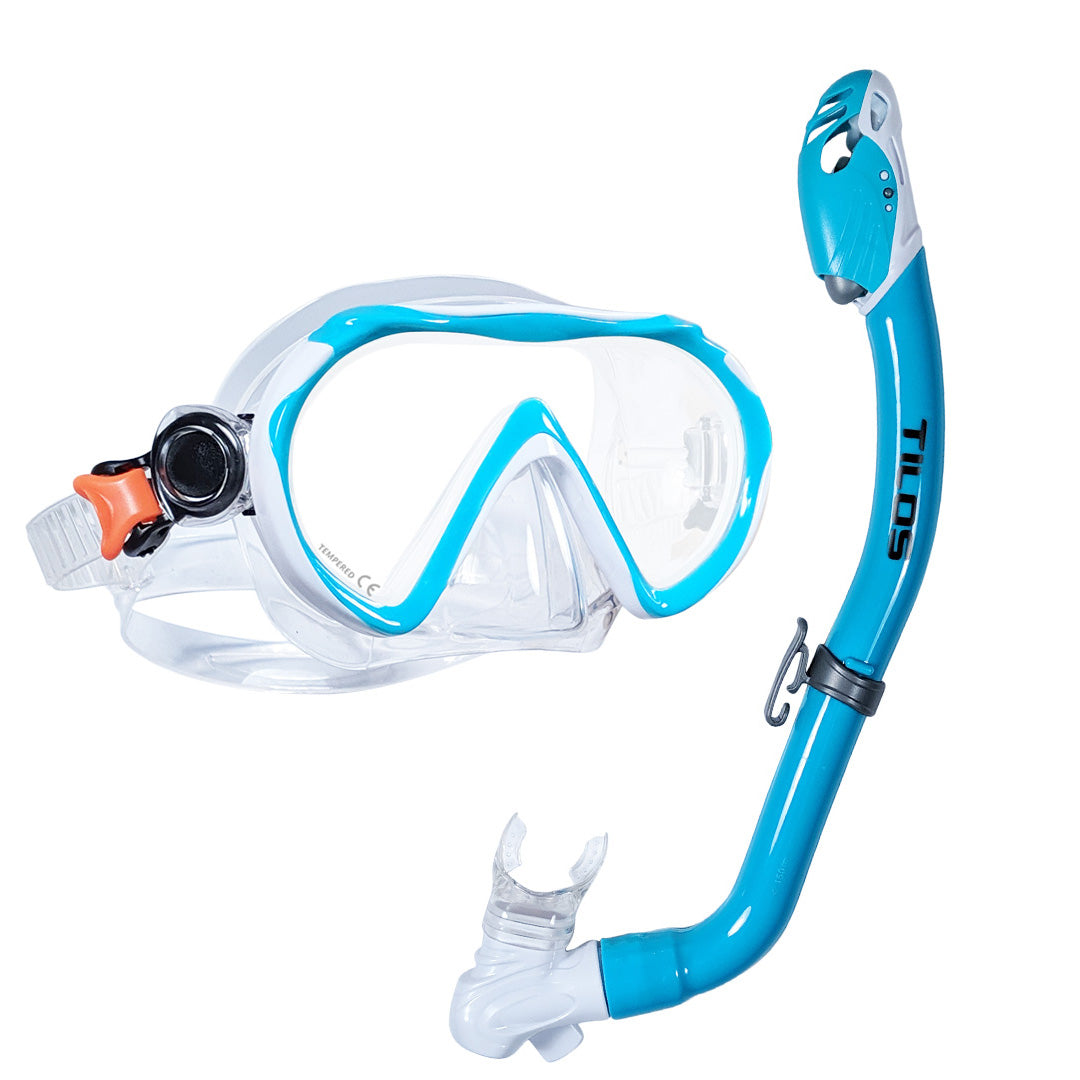 Jovie Mask with SOS Whistle Dry Snorkel Jr. Combo Set