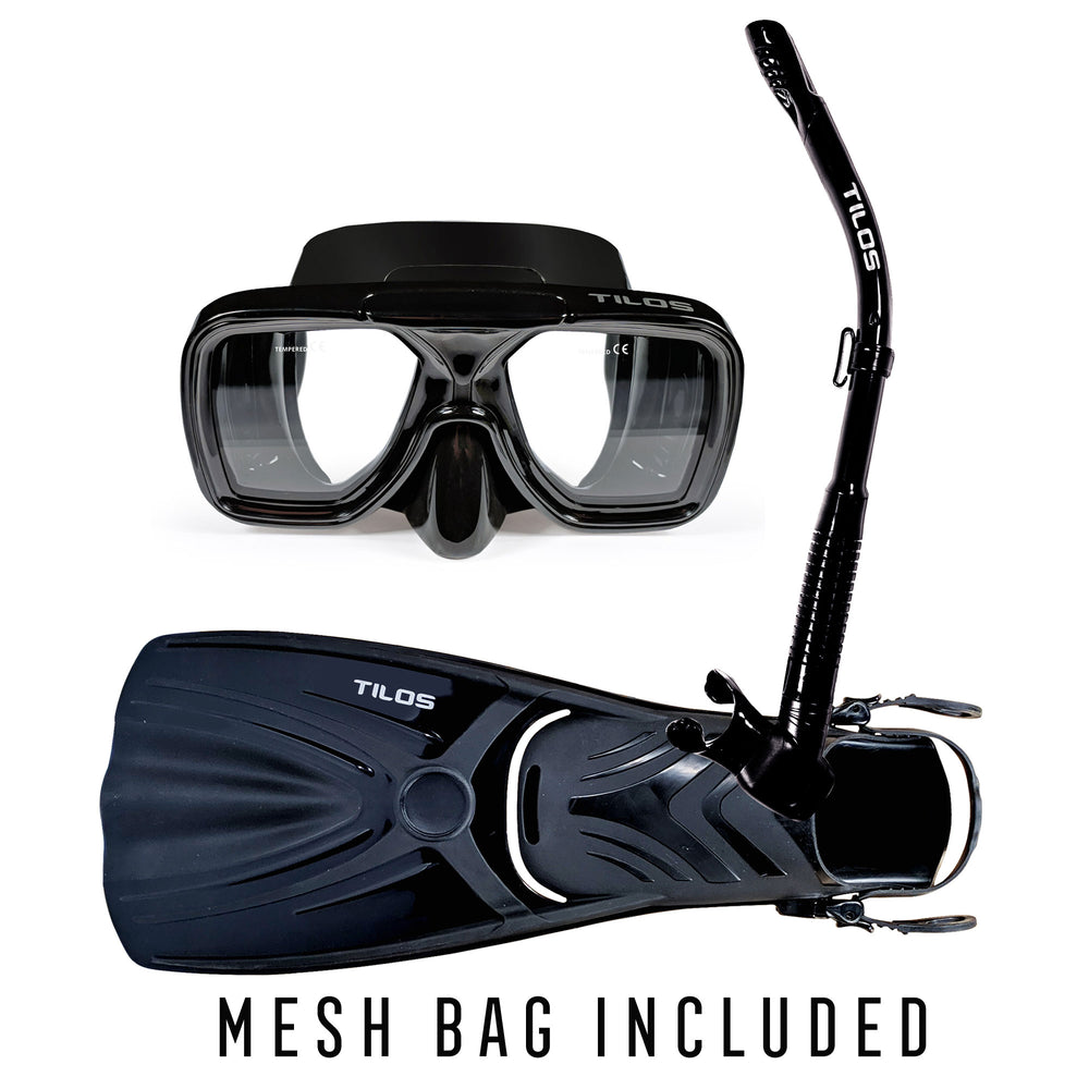 Universal Plus Mask with Hi-Flow II Snorkel and Aubade Fins Package