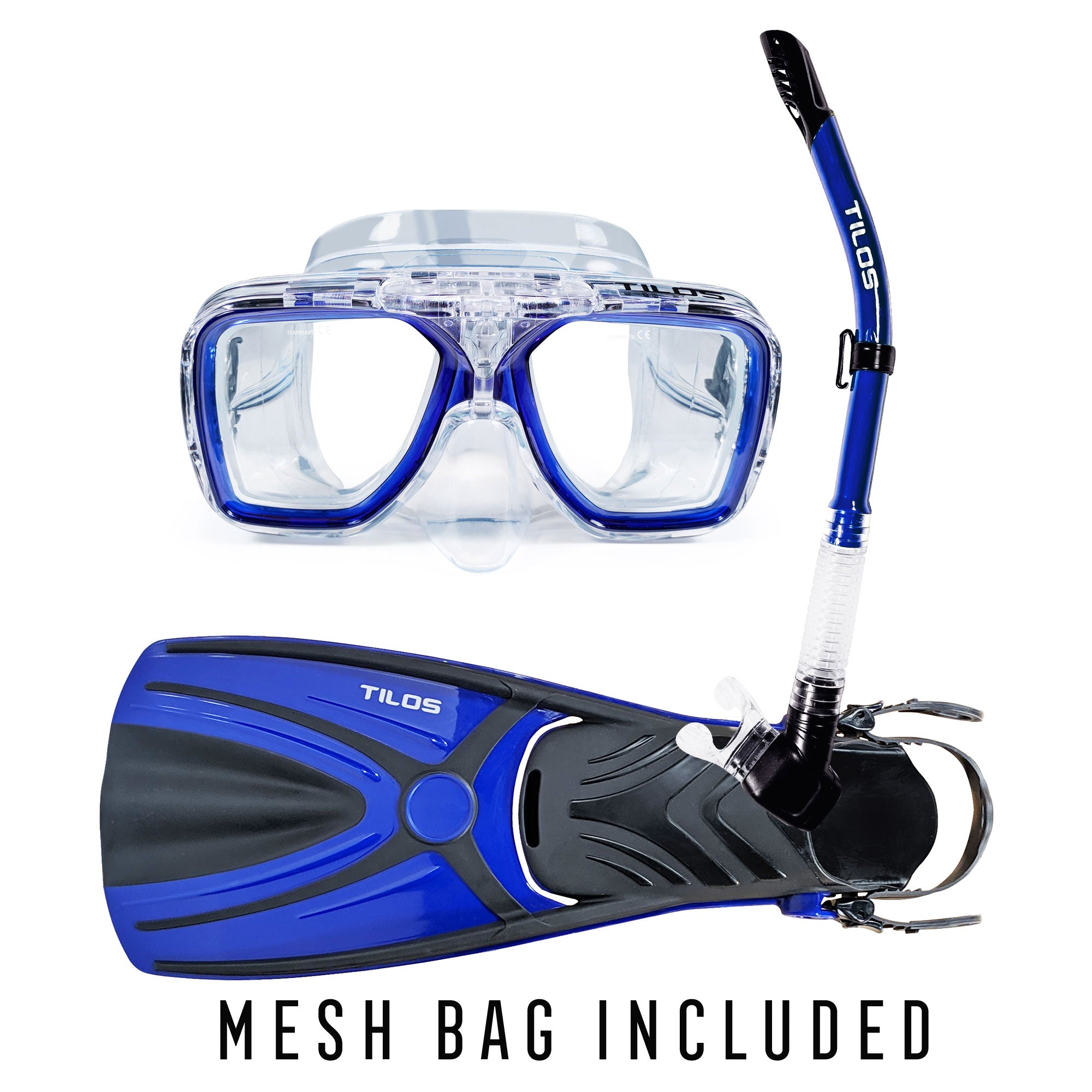 Universal Plus Mask with Hi-Flow II Snorkel and Aubade Fins Package