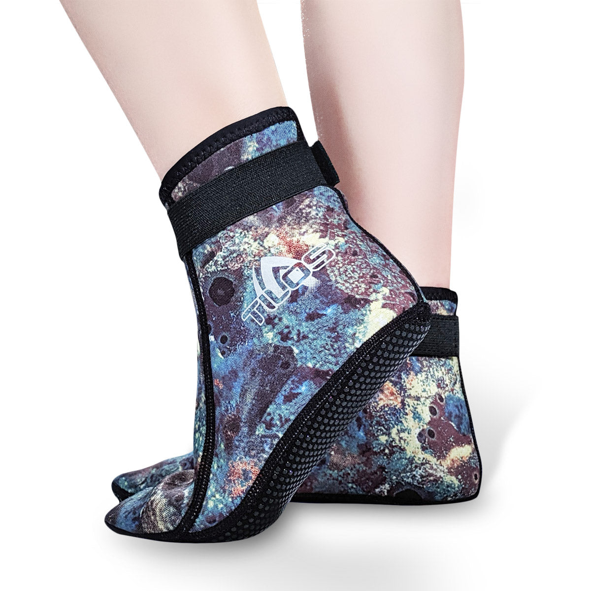 2mm Mid-High Top Socks w/ Velcro Straps