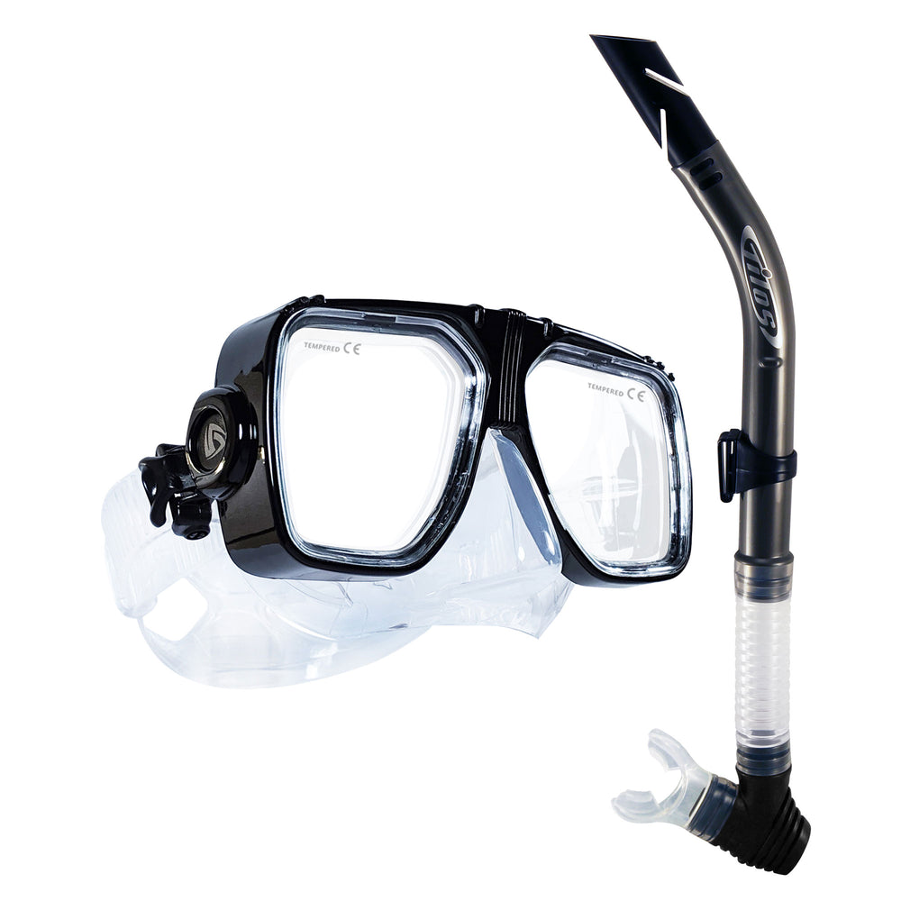 Universal Mask with Splash Snorkel Combo Set